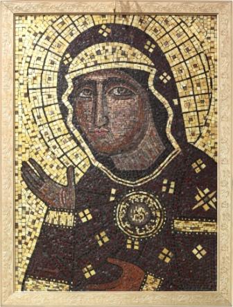 мозаичная икона Пресвятой Богородицы